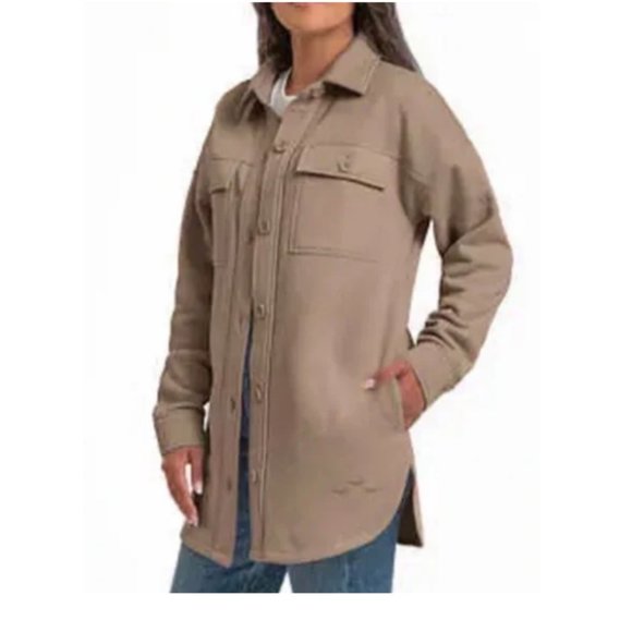 LAZYPANTS SHACKET In Camel Brown - Picture 3 of 12